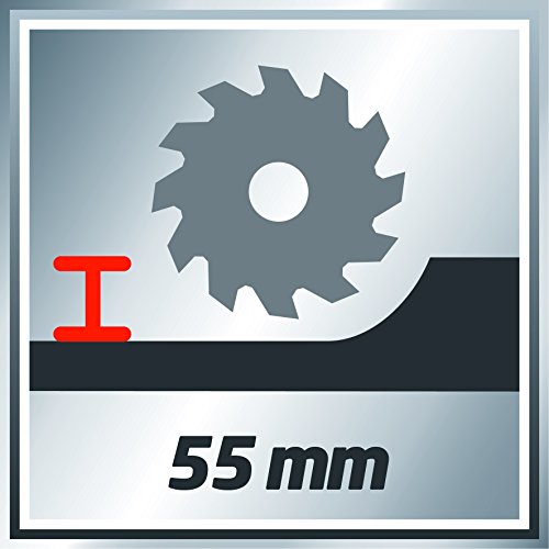 Einhell Handkreissäge TE-CS 165 (1200 W, max. 55 mm, Sägeblatt Ø 165 mm, 24 Zähne, Absaugadapter, Parallelanschlag) - 6