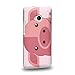 Produktbild Case88 Premium Designs Art Animals Pig Patches Hülle / Schutzhülle für HTC One M7