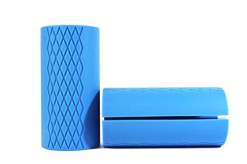 BYD Hantelgriffe Ø 5 cm Durchmesser [2 Stück] | xxl grip voluminizer | extreme Strength Unterarm Trainer | Gripz Hantelbar zum Fitness Training Bodybuilding | Ultimate Fat Bar Grip