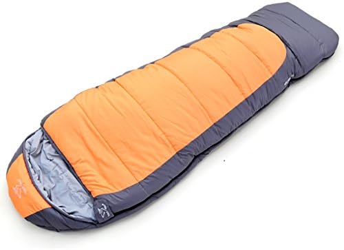 sleeping bag Cotton sleeping bags outdoor camping sleeping bag lunch adults autumn and winter thick warm sleeping bag camping ultralight models Outdoor sleeping bag ( Color : Beige , Size : 1.55kg )