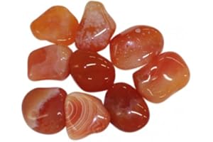 LA SPHÈRE GUÉRISSEUSE Ágata Cornalina Botswana enrollada de 2 a 3 cm, piedra natural litoterapia, 1 unidad, petit, Piedra, ágata cornalina botswana