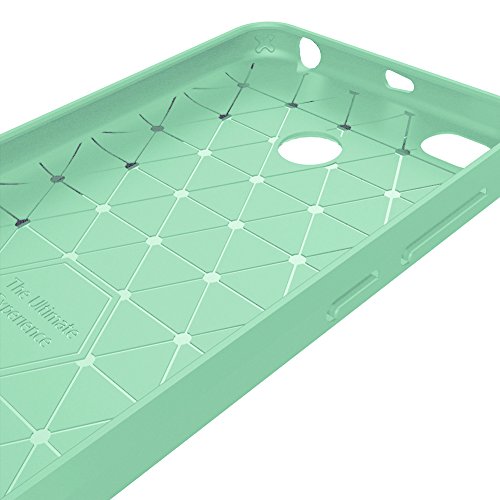 Funda Xiaomi Redmi 4X Amytech Silicona Fundas para Redmi 4X Carcasa Xiaomi Redmi 4X Fibra de Carbono Funda Case  Verde
