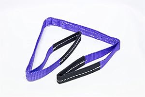 DIVERSITY WRAP DiversityWrap Cargo Lifting Sling (1m x 30mm)- Heavy Duty Polyester Cargo Webbing Strap | EN 1492-1 Standard 1000kg Lift Sling | Double Layered Weather Resistant Lifting Straps- Purple