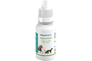 almapharm OphtalVet Augentropfen | 15 ml | Augenpflege für Haustiere | Sterile isotonische Lösung