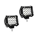 Produktbild 2PCS 4 Zoll 36W Led Arbeitsscheinwerfer 5500LM 6000K Zusatzscheinwerfer IP67 Wasserdicht Dreifachreihe Auto LED Scheinwerfer(4 Zoll 36W)