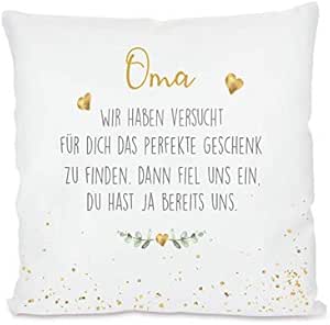 Kissen 'Weltbeste Oma' - Herzgeschenk Für Oma Zum Geburtstag Oder Weihnachten