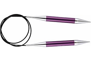 KnitPro Zing: Ferri da Maglia: circolari: fissi: 120 cm x 10,00 mm, Alluminio, Multicolore