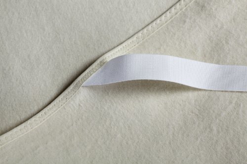 Dormisette Q59 Molton-Matratzenauflage aus Zwirn-Calmuc für Matratzen Gr. 140/220 cm, rohweiß - 3