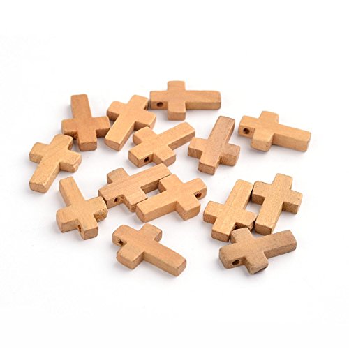 BIG-SAM - 10 Holzkreuze - 22x15,5x4 mm od. 22x14x4 (22x14x4)