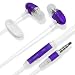 Produktbild Lila In-Ear Kopfhörer Headset mit 3,5mm Klinke, universal passend für Handy´s, Smartphone, PDA, MP3 Player, Laptop´s, Notebook´s