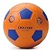 Price comparison product image Chastep Normal 8'' Foam Ball Indoor/outdoor Football Soccer Perfect for Kids or Beginner Play and Excercise Soft Kick & Safe (Orange/blue)