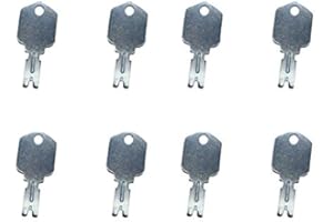 N\C (8) For Clark Yale Hyster Komatsu Gradall Gehl Crown 166 Hyster Forklift Keys