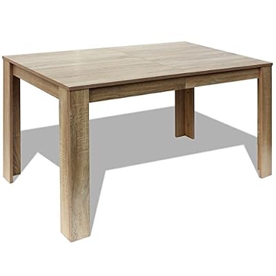 vidaXL Table de salle à manger Table de cuisine Table à manger 140 x 80 x 75 cm chêne
