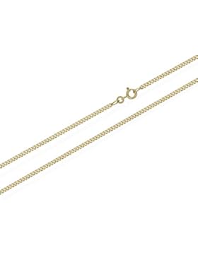 NKlaus Panzerkette 333er Massiv gelb Gold Kette 5762, 38cm lang, 1,3g, 1,1mm Breit