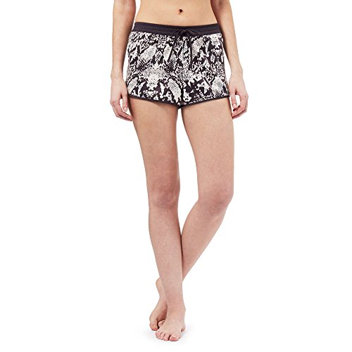 Nine By Savannah Miller Grey Snakeskin Print Luxury Hammered Satin Shorts 14