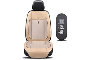 NMVB Cojín Refrigerante para Asiento De Coche, 2 En 1 Cojín para Silla De Masaje Y Refrigeración con 8 Ventiladores Más Frescos Fundas Protectoras para Asientos De Automóviles 12/24 V, Ven
