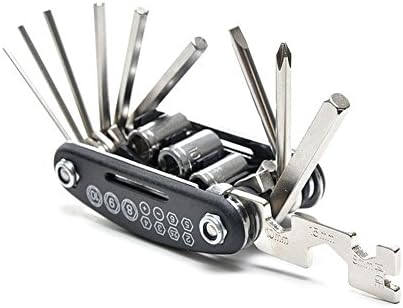 CQJDG Portable Bike Repair Tool 16 in 1 Multi-Function Cycling Bike Bicycle Tools Repair Kit for Cyclist Outdoor Camping Travel