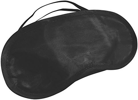 Value Airline Style Eye Mask for Sleeping by The JetRest® (Black - Pack of 2)