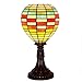 Produktbild Glasmalerei Heißluftballon 8 Zoll Tischlampen Harz Basis Tischlampe für Couchtisch Wohnzimmer antiken Schreibtisch Nacht