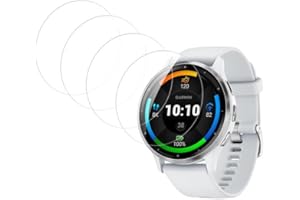 Camokia Dünne Weiche TPU Folie für Panzerglas Garmin Venu 3s Panzerfolie,HD Klar Glas für Schutzfolie Garmin Venu 3s Displayschutz,4 Stück Ultra-klar Volle Abdeckung Premium Glasfolie