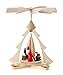 Produktbild Pyramide in Tannen-Form, mit Weihnachtsmann, Schlitten und Geschenken, für Kerzen, von DREGENO SEIFFEN 27 cm – Original erzgebirgische Handarbeit