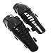 Produktbild winomo Knie Pads pro Biker Erwachsene Motorrad Knie Armor Racing Schützen Guard Schienbeinschoner Zubehör mit Kunststoff, Haken für Motorrad Motocross Racing (Paar winddicht, schwarz)