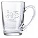 Produktbild graviertes Teeglas / Kaffeeglas Geschenk Deko YD Man Trinkt Den Tee, Um Den Lärm der Welt zu Vergessen (Tien Yiheng)