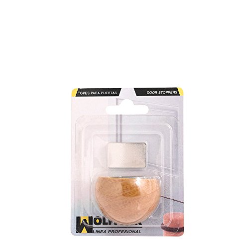 Wolfpack 5320343 Türstopper Tür Selbstklebend mit Magnet Halter Farbe Holz - 2