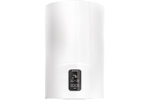 Ariston Lydos Dune Plus- Scaldabagno Elettrico 80 Litri Verticale 45x47x74cm, Boiler Elettrico con Funzione ECO EVO, Water Plus, Indicatore Docce Disponibili per Maggior Risparmio, Classe Energetica B
