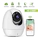 Produktbild WiFi IP Kamera 1080P HD Home Indoor Überwachungskamera, Haustierkamera/Babyphone mit Handfreies 2-Wege Audio,Nachtsicht,Bewegungserkennung,Cloud-Service und SD-Karten (max. 128 GB) unterstützt Alexa