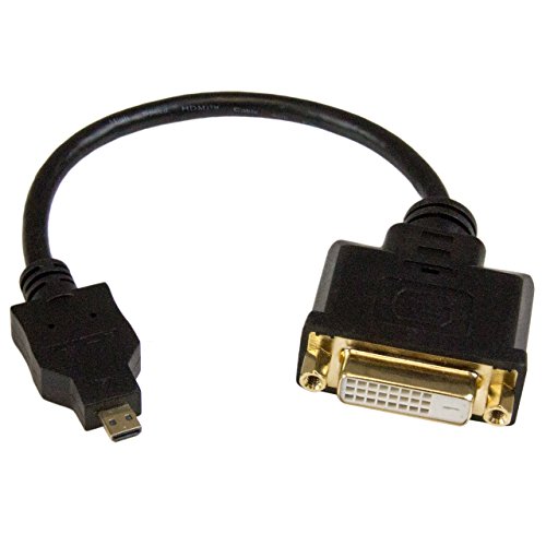 StarTech HDDDVIMF8IN Micro HDMI auf DVI-D Konverter Kabel Adapter (0,2m)