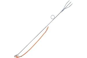 Abysstar Asta Fiocinata Pesca Sub Con Elastico Tringle à nœud de pêche avec élastique 65 cm Adulte Unisexe, INOX, 65 cm