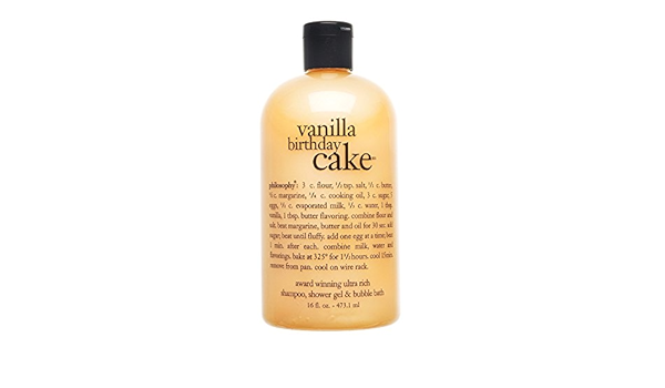 Buy Vanilla Birthday Cake By Philosophy For Unisex 16 Oz Bath Care Online At Low Prices In India Amazon In