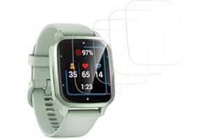 Camokia 4 Stück für Garmin Venu Sq 2 Schutzfolie, für Garmin Venu Sq 2 Folie,Blasenfrei für Garmin Venu Sq 2 Displayfolie,für Blasenfreie Garmin Venu Sq 2/Garmin Venu Sq 2 Music Panzerfolie