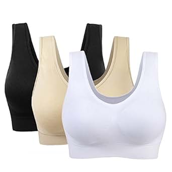 Lot De 3 Soutiens-Gorge De Sport Sans Couture Grande Taille Femme - Push-Up Doux, Respirant, Anti-Affaissement & Confort Total