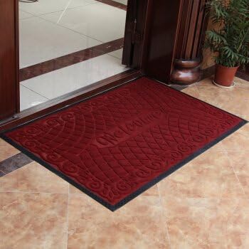 XUELONG Non-slip feet door mat rubber mat in the door on the front of the main entrance and the rest foot on the plastic door mat, input door mat 50*80cm, dark red large