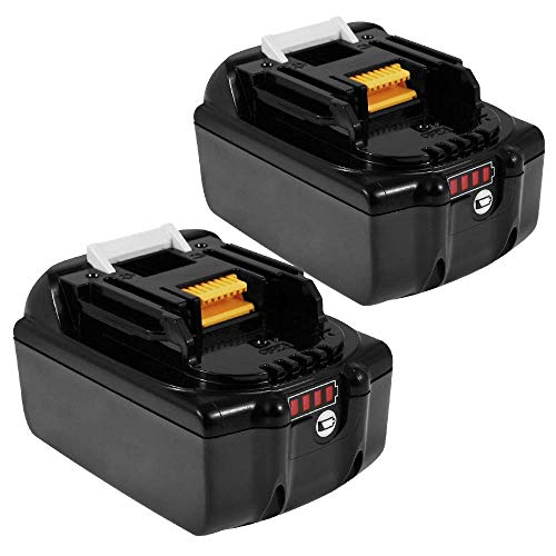 examen 2X Powayup BL1860B 18V 5.5Ah Lithium Packs de Batterie Remplacement pour Makita BL1860B BL1860 BL1850B BL1850 BL1840B BL1840 BL1830B BL1830 LXT-400 avec LED indicateur
