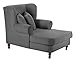 Produktbild Max Winzer 27651100 Maren Megasessel inklusiv 2 Zierkissen Samtvelours, grau