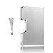 Produktbild Dlife Aluminum Kreditkartenetui für 1 bis 12 Karten - RFID & NFC Schutz - Portemannaie mit Geldklammer - Smart-Mini-Wallet und Card Holder für Damen und Herren (Silber)