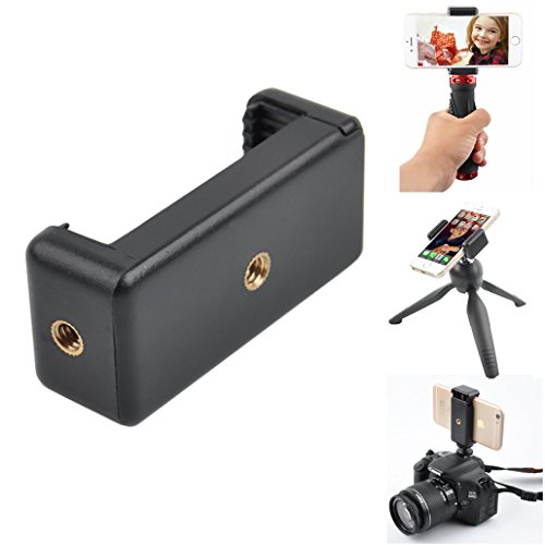 Gosky universale smartphone treppiedi adattatori, staffa di supporto per treppiedi, mobile phone selfie stick supporto a clip, adattatore di montaggio per monopiede, treppiede per iPhone 6s 6Â 5s 5Â Samsung Galaxy