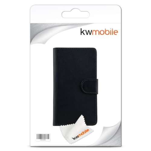 kwmobile Wallet Case HÃ¼lle fÃ¼r Sony Xperia Z - Cover Flip Tasche mit Kartenfach in Schwarz