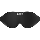 GudSlip&reg; Uyku Maskesi - Derin Uyku ve Kesintisiz Dinlenme İ&ccedil;in Etkili Işık Engelleme - Yumuşak ve Rahat Malzeme, Ayarlanabili