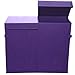 Modern Littles Folding Double Laundry Basket (Color Pop Solid Purple)
