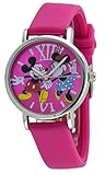 Disney MN1419 Unisex-Armbanduhr Mickey und Minnie Maus Silikon Rosa
