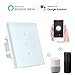 Produktbild Smart Intelligenten Lichtschalter Dimmbar Glas Touchscreen-schalter, Timing-Funktion Kein Hub Erforderlich Kompatibel mit Alexa/Google Home/APP