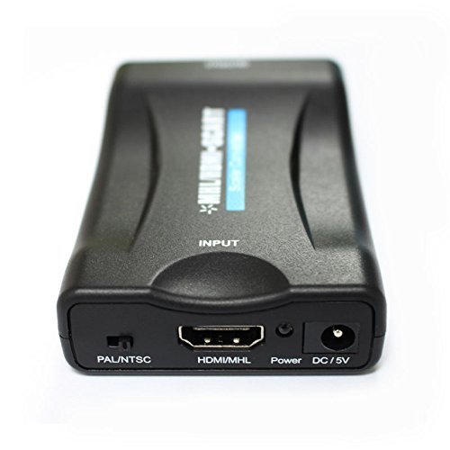 BW HDMI zu Composite Video SCART Stecker Stereo Audio Konverter SKY HD Blu-Ray Makibes Ausführung mit einem Reinigungstuch (HDMI to SCART) - 4