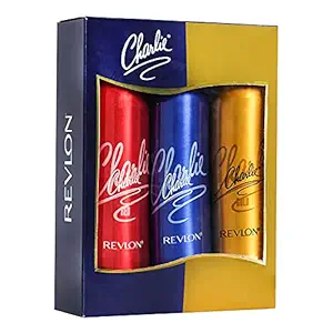 REVLON REVLON Charlie Deo Combo | REVLON Charlie Perfumed Body Spray - Red, Blue and Gold - 150 Ml Each, 450 ml