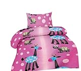 2 Teilige Kinderbettwäsche Baumwolle / Renforcé 100 x 135 cm + 40 x 60 cm - 2