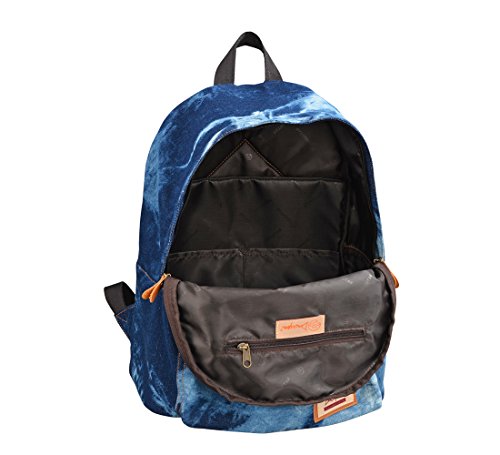 Gezu Canvas Rucksack Herren oder Damen Vintage Schulrucksack UniTasche Laptop Rucksack 15 6 Zoll Laptop GZ320  Dunkel Blau 