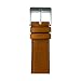 Produktbild Roobaya Apple Watch Sauvage Leder Armband 38 mm Cognac: Wechselarmband mit Adaptern und Schließe in Silber, passend für Series 1, 2 & 3